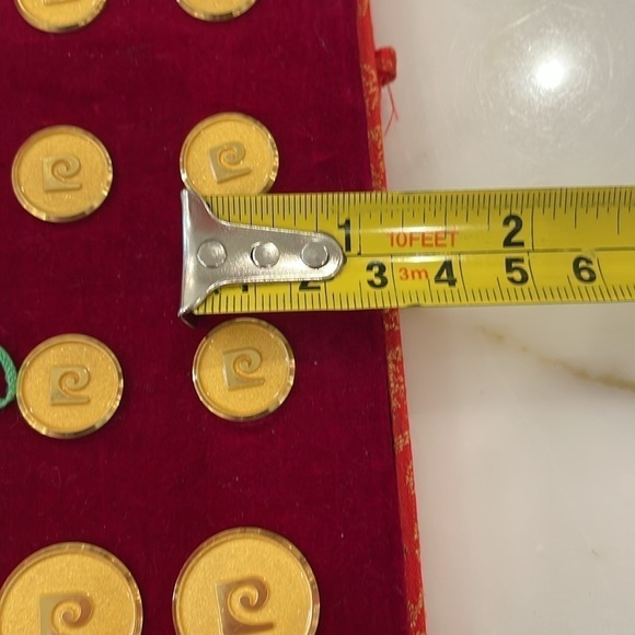 Pierre Cardin Vintage Gold Brass? Button Set—NEW!! Never Used—Great!! - Picture 5 of 7